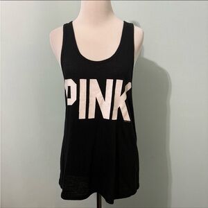 PINK Victoria's Secret black muscle tank